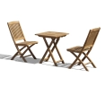 Teak Suffolk 2 Seater Table and Bali Chair Set