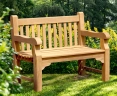 Balmoral 4ft Solid Teak Park Bench – 1.2m