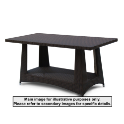 Riviera Rattan 1.6m Rectangular Dining Table - Used: Good