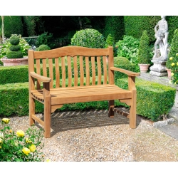 Teak Rose Garden 1.2m Bench
