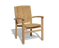 Bali Teak Stacking Garden Chair