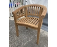 Teak Contemporary Garden Armchair - Used: Good