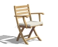 Suffolk Outdoor Wood Folding Chair, Teak