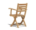 Suffolk Outdoor Wood Folding Chair, Teak