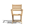 Suffolk Outdoor Wood Folding Chair, Teak