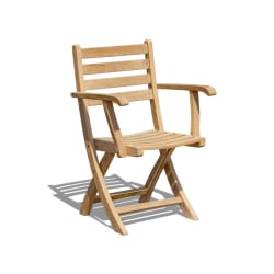 Suffolk Outdoor Wood Folding Chair, Teak