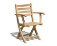 Suffolk Outdoor Wood Folding Chair, Teak