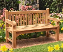 Balmoral 5ft Sturdy Teak Park Bench – 1.5m