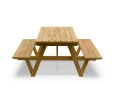 Luxury 5ft Picnic Bench, Teak Wooden Pub Bench – 1.5m