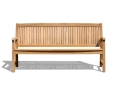 Stanford 4 Seater Teak Outdoor Bench – 1.8m