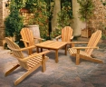 Adirondack 4 Seater Lounge Set with Balmoral 90cm Square Coffee Table
