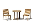 Canfield Round 0.8m Teak Table and Vero Garden Set