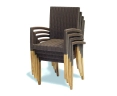 Bridgewater 2m Refectory Table and 8 St. Tropez Chairs Garden Set