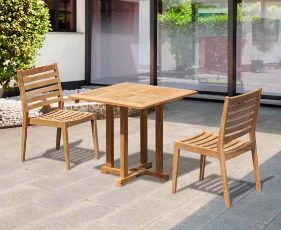 Teak Square Table And Chairs Teak Garden Furniture Chairs Table BE