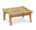 Eero Mid-Century Ottoman, Teak Garden Footstool