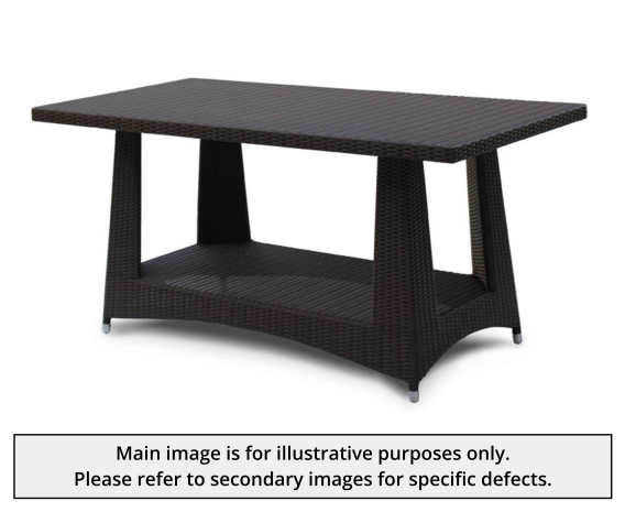 Riviera Rattan 1.6m Rectangular Dining Table - Used: Good