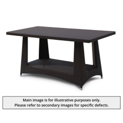 Riviera Rattan 1.6m Rectangular Dining Table - Used: Good