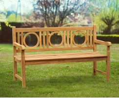Albemarle 1.5m Decorative Flat Pack Garden Bench