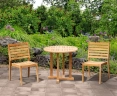 Canfield Round 0.8m Teak Table and Vero Garden Set
