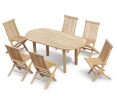 Carida 1.8m Oval Table and Chester Side Chairs Set
