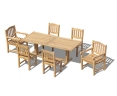 Belgrave 2m Rectangular Table, 4 Ascot Chairs and 2 Ascot Armchairs