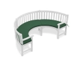 Henley 1/2 Curved Garden Bench Cushion