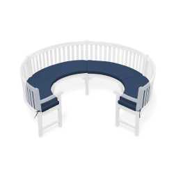 Henley 3/4 Curved Garden Bench Cushion