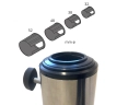 Garden Parasol Base, Stainless Steel Tube - 13kg