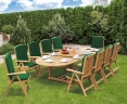 Brompton Extending 2 - 3m Table & 10 Cheltenham Recliner Chairs
