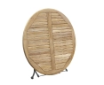 Folding Garden Bistro Table, Round, Black – 1.2m