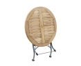 Round Outdoor Bistro Table, Black – 0.8m