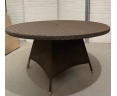 Riviera Round 1.5m Java Brown Weave Table - New: End of Line