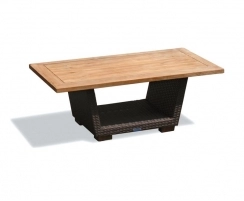 Sorrento Teak and Rattan Coffee Table