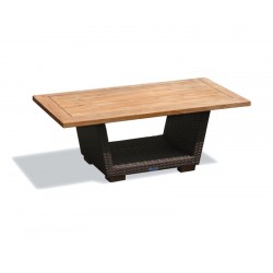 Sorrento Teak and Rattan Coffee Table