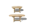 Brompton Teak Extending Table and Bali Folding Armchairs Set