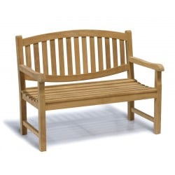 Ascot 2 Seater Teak Garden Bench – 1.2m