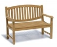 Ascot 2 Seater Teak Garden Bench – 1.2m