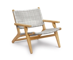 Amalfi Lounge Armchair, Flat Weave