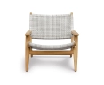 Amalfi Lounge Armchair, Flat Weave