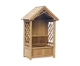 Teak Wooden Rose Arbour Bench