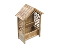 Teak Wooden Rose Arbour Bench