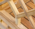 Teak Wooden Rose Arbour Bench
