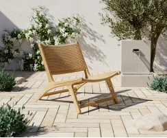 Amalfi Lounge Chair, Flat Weave
