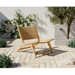 Amalfi Lounge Chair, Flat Weave