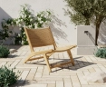 Amalfi Lounge Chair, Flat Weave