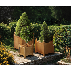 Set of 3 Wooden Outdoor Planters, Versailles Planters – S, L & XL