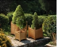 Set of 3 Wooden Outdoor Planters, Versailles Planters – S, L & XL