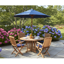 Berrington Octagonal Gateleg 1.2m Table with 4 Rimini Armchairs