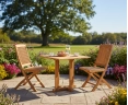 Canfield Square Table with 2 Bali Chairs Set