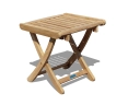 Cheltenham Adjustable Footstool, Teak Side Table